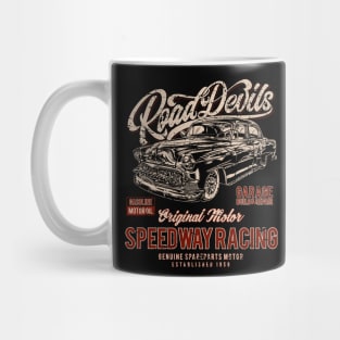 Road Devils Speedway Racing Hot Rod Mug